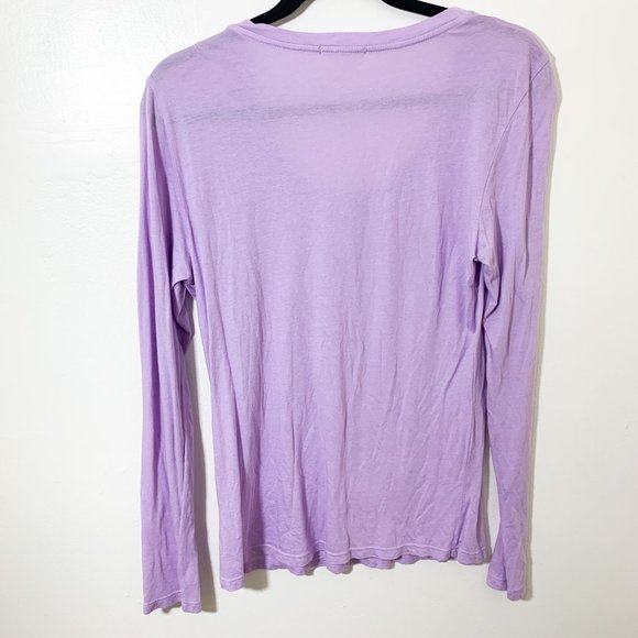 Sundry purple long sleeve star scoop neck 1 - Picture 5 of 5